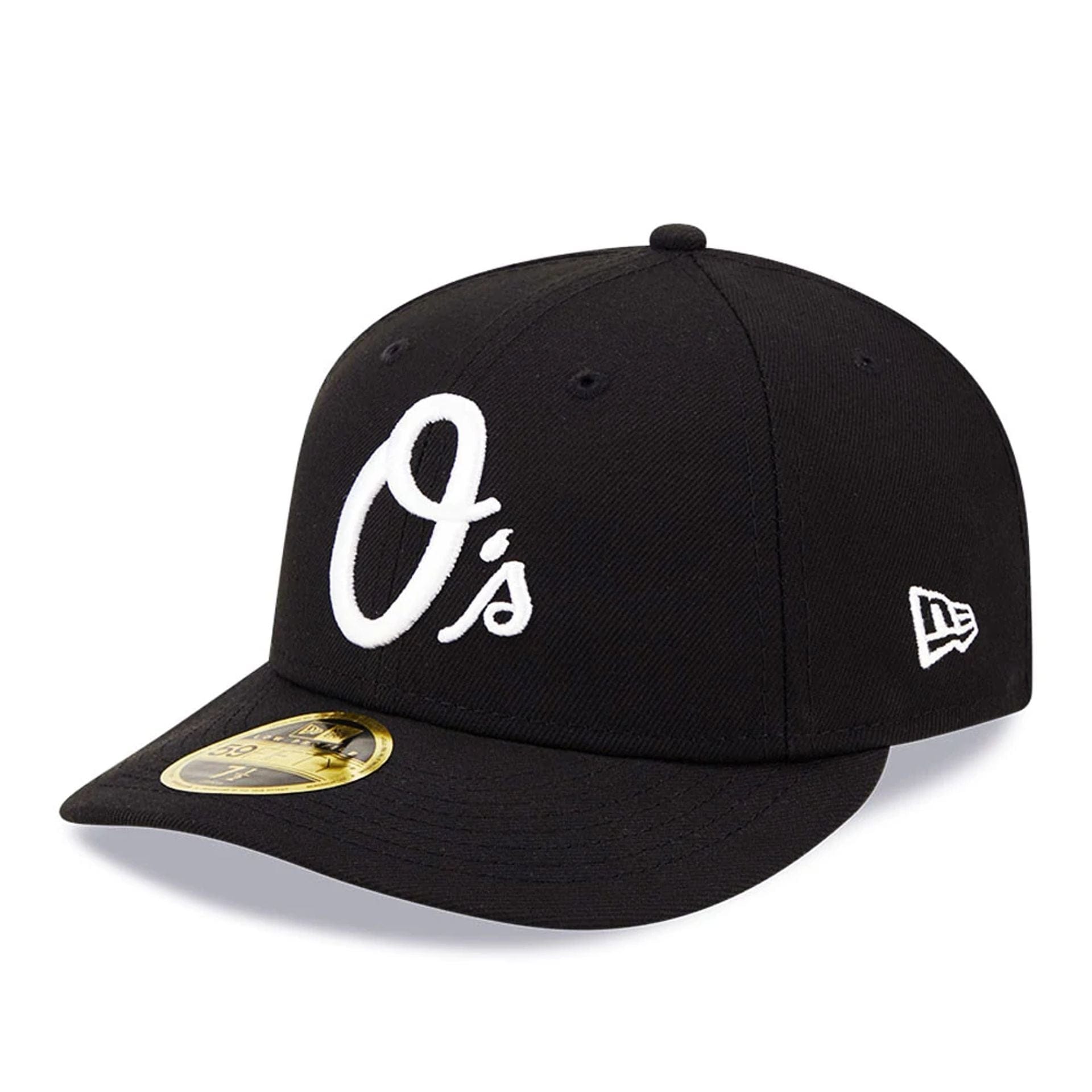 Pictured is this Baltimore Orioles Black Low Profile 59FIFTY Fitted Cap 1