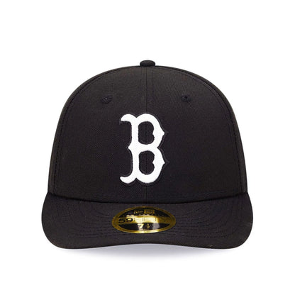 Pictured is this Boston Red Sox Black Low Profile 59FIFTY Fitted Cap 3