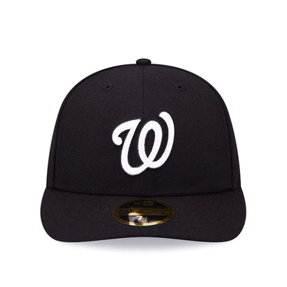 Pictured is this MLB Washington Nationals Black Low Profile 59FIFTY Fitted cap. 3