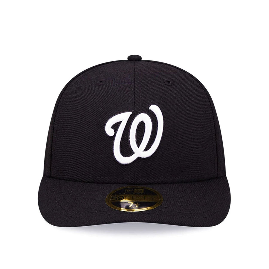 Pictured is this MLB Washington Nationals Black Low Profile 59FIFTY Fitted cap. 3