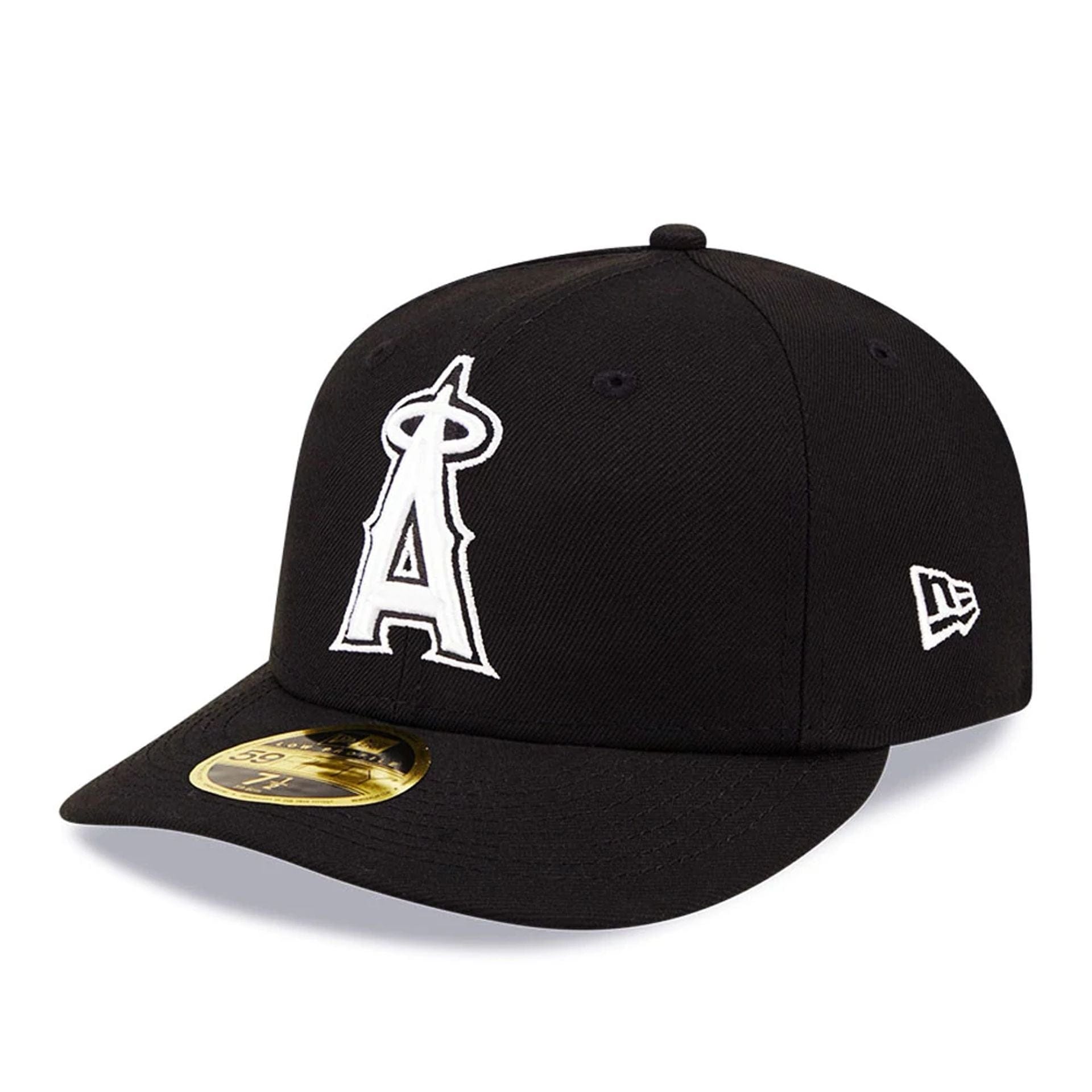 Pictured is this LA Angels Black Low Profile 59FIFTY Fitted Cap 1