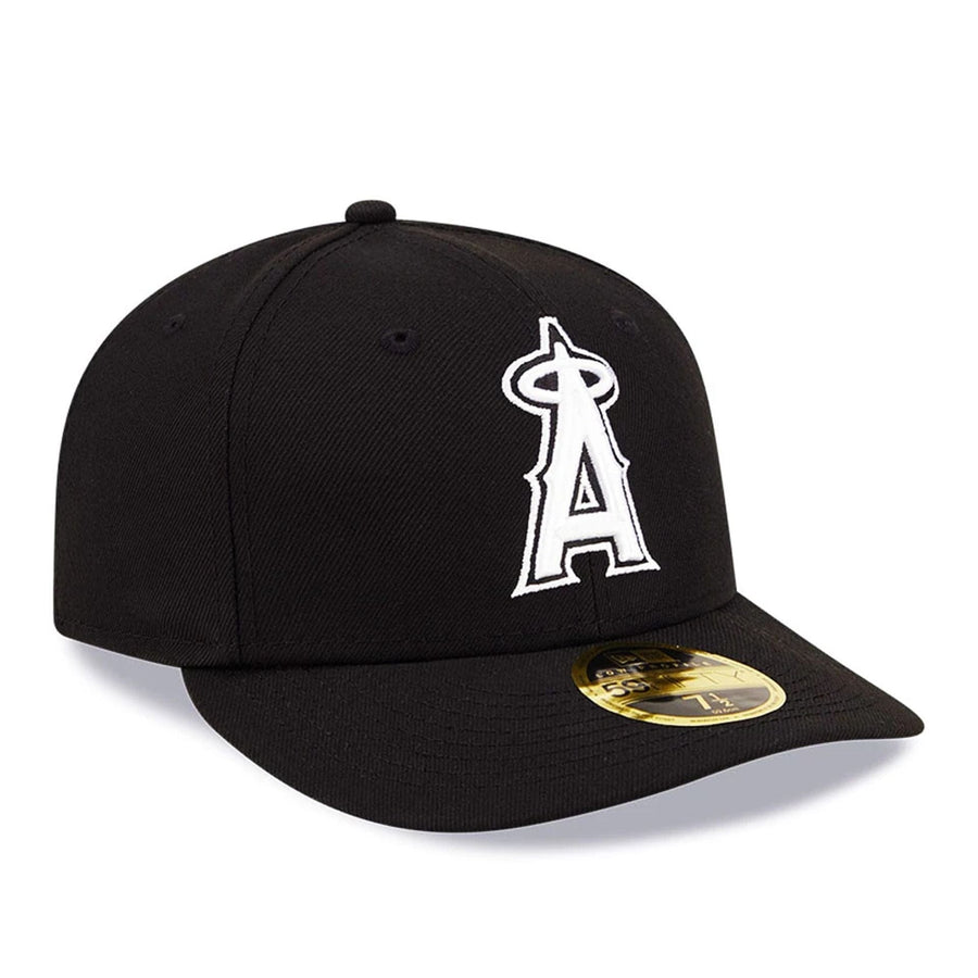 Pictured is this LA Angels Black Low Profile 59FIFTY Fitted Cap 4