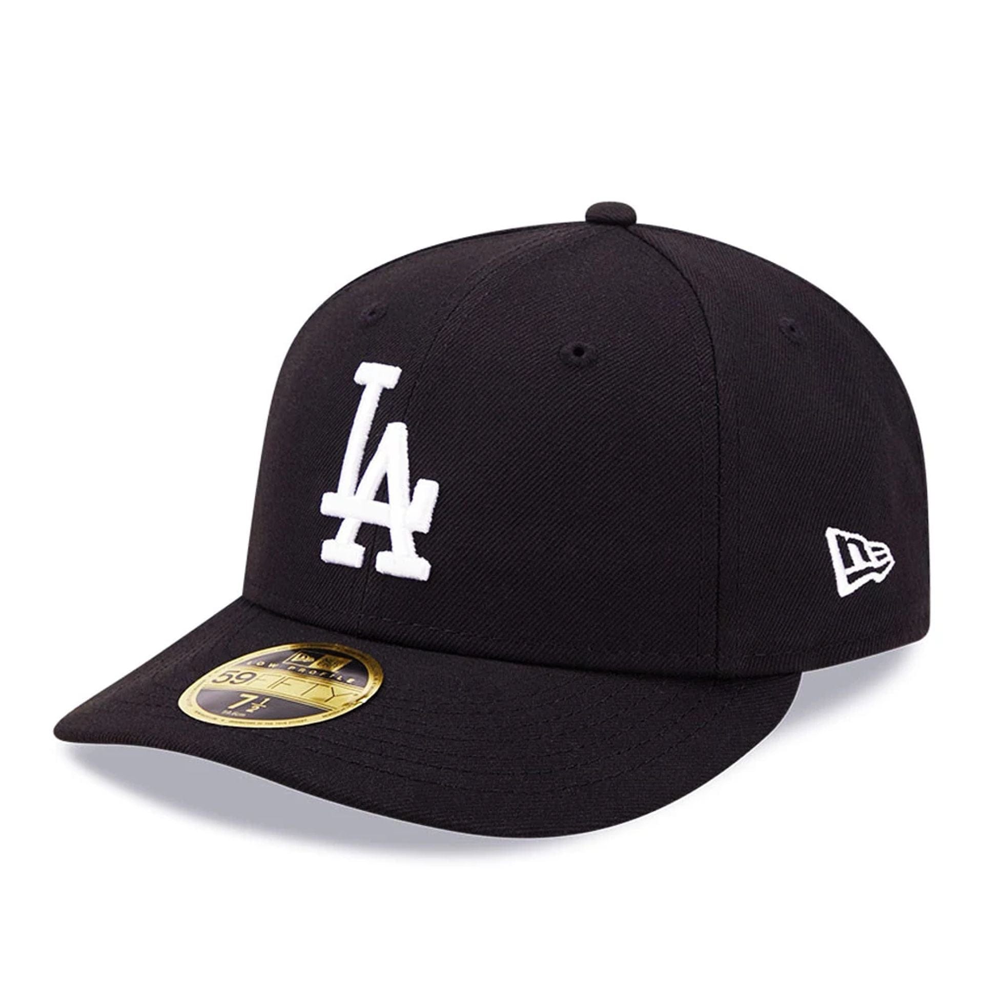 Pictured is this LA Dodgers MLB Black Low Profile 59FIFTY Fitted cap. 1