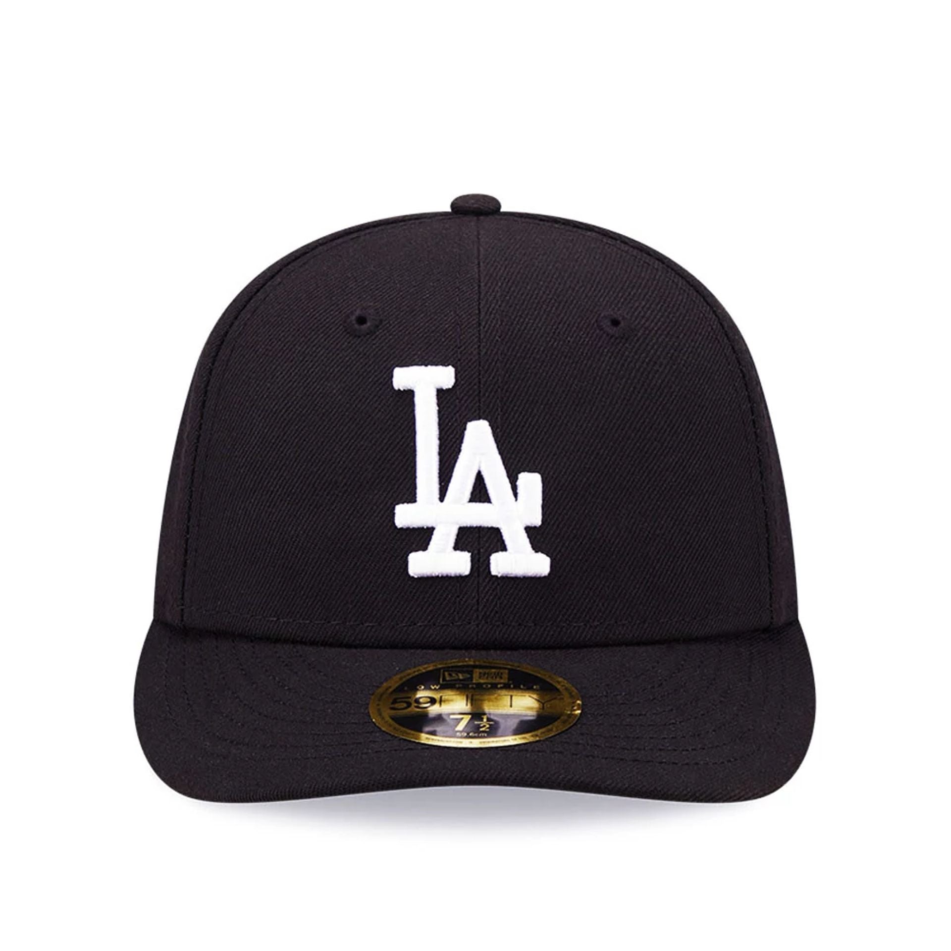 Pictured is this LA Dodgers MLB Black Low Profile 59FIFTY Fitted cap. 3