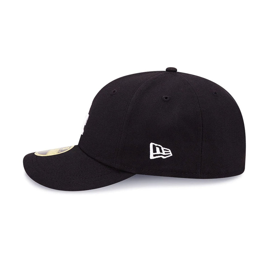 Pictured is this LA Dodgers MLB Black Low Profile 59FIFTY Fitted cap. 5