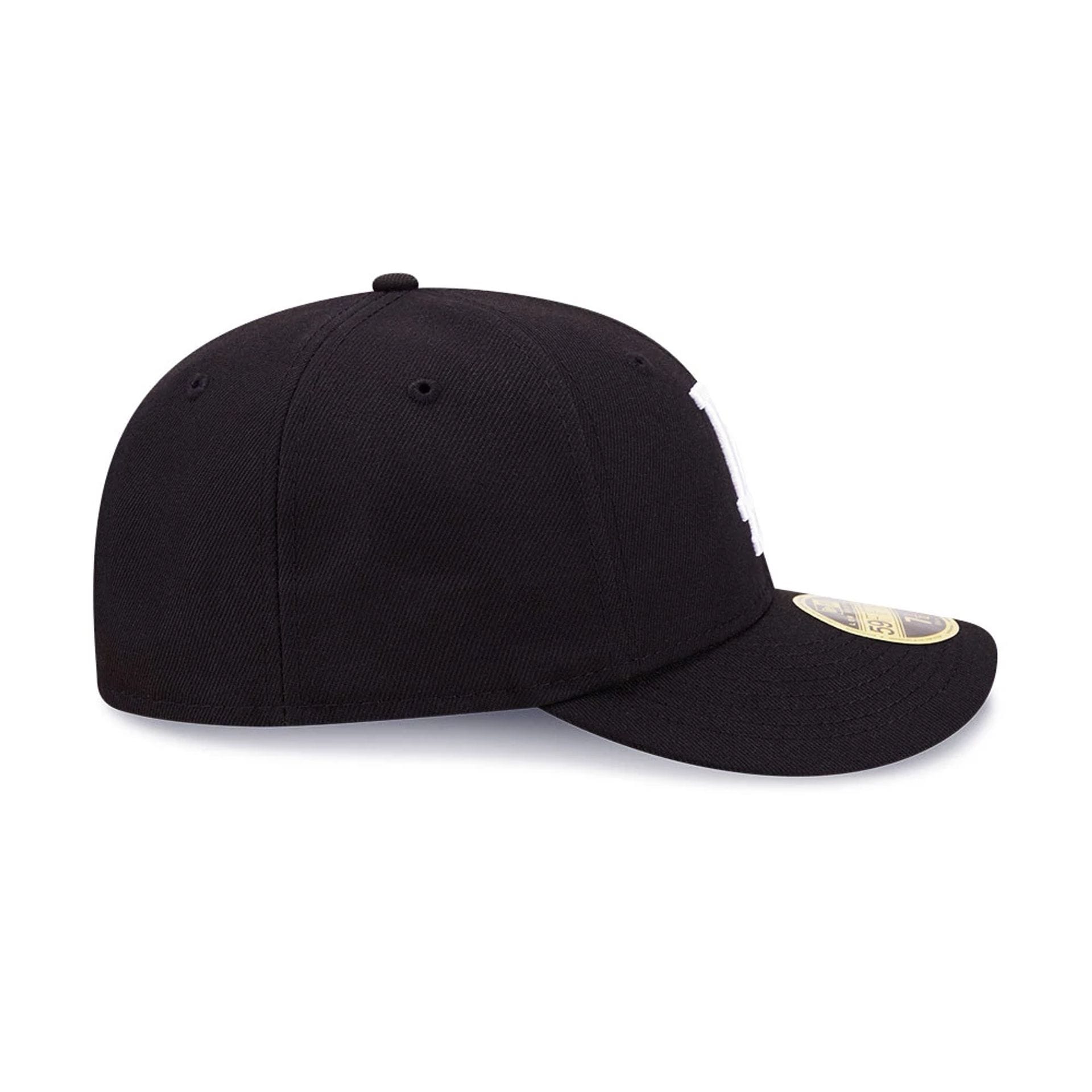 Pictured is this LA Dodgers MLB Black Low Profile 59FIFTY Fitted cap. 6