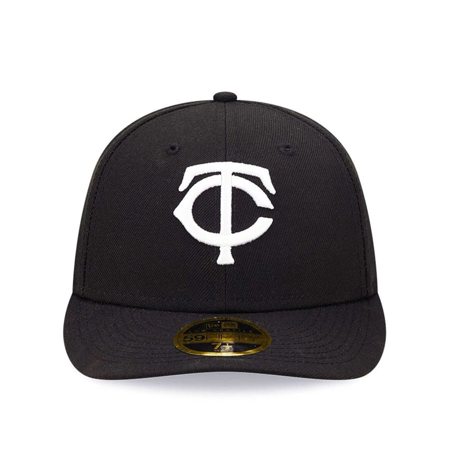 Pictured is this Minnesota Twins Black Low Profile 59FIFTY Fitted Cap 3
