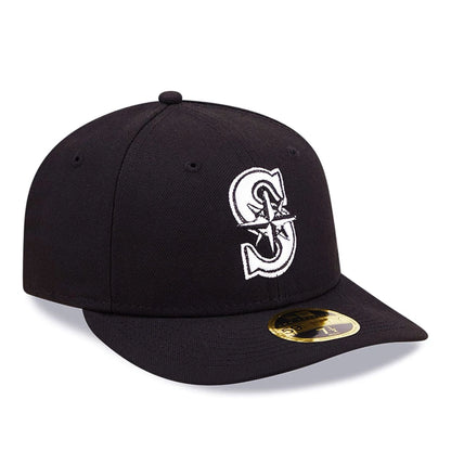 This is a Seattle Mariners Black Low Profile 59FIFTY Fitted Cap 4