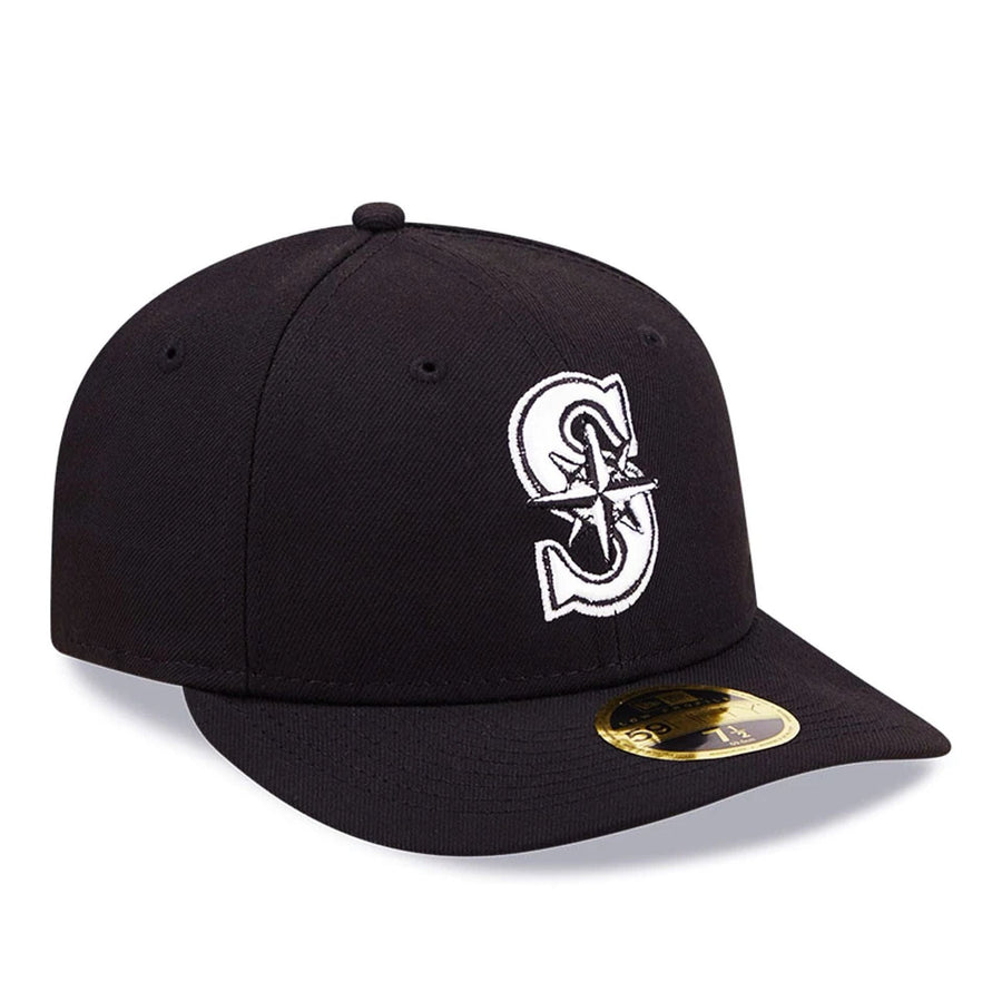This is a Seattle Mariners Black Low Profile 59FIFTY Fitted Cap 4
