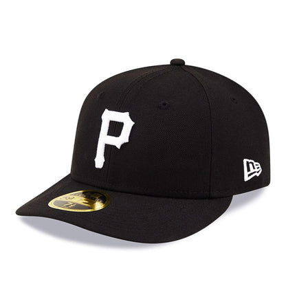 Pictured is this Pittsburgh Pirates MLB Black Low Profile 59FIFTY Fitted cap. 1