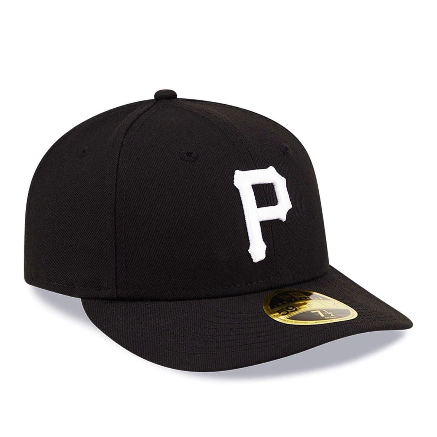 Pictured is this Pittsburgh Pirates MLB Black Low Profile 59FIFTY Fitted cap. 4