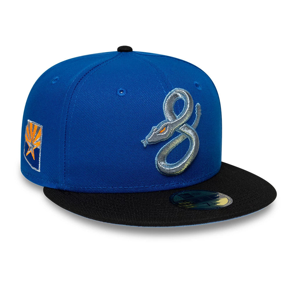 Pictured is this MLB City Connect Arizona Diamondbacks 59FIFTY Fitted cap in blue & black. 1
