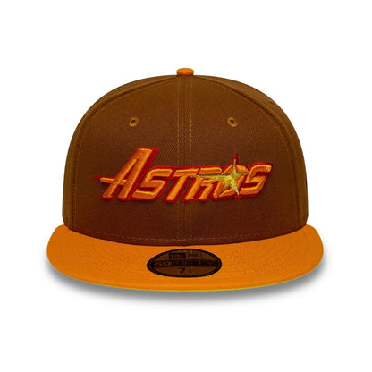 Pictured is this MLB Cooperstown Houston Astros 59FIFTY Fitted cap in brown. 3