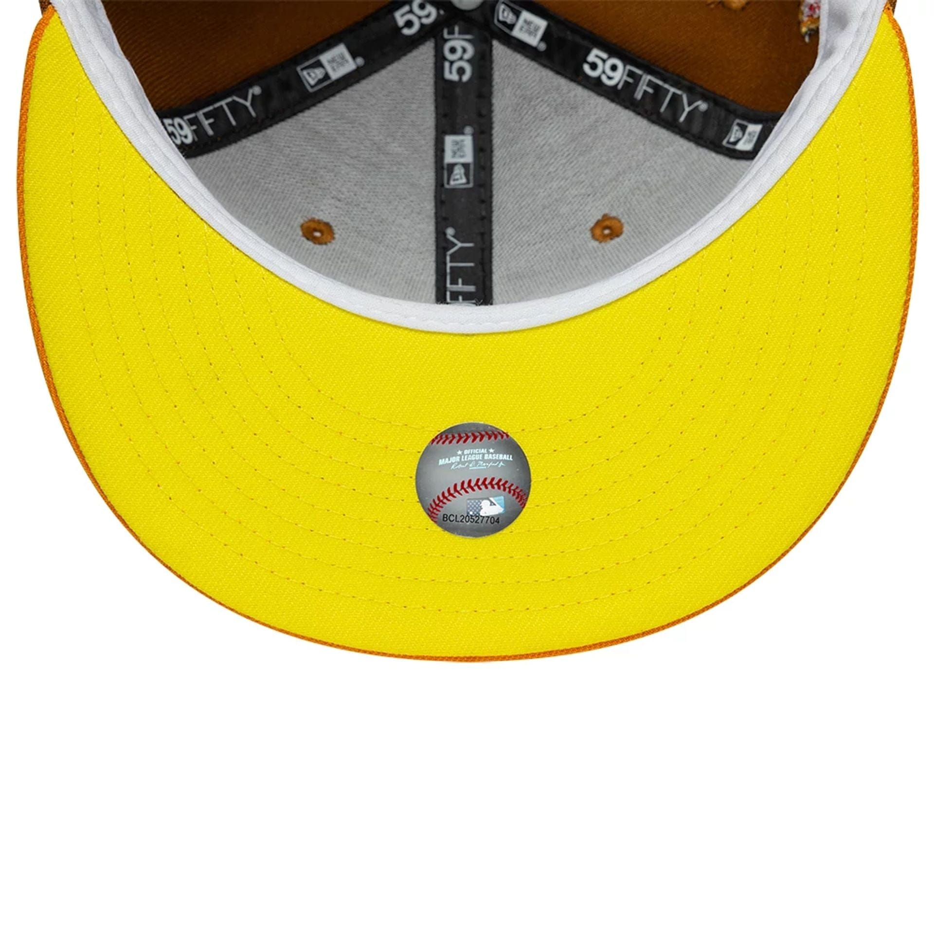 Pictured is this MLB Cooperstown Houston Astros 59FIFTY Fitted cap in brown. 2