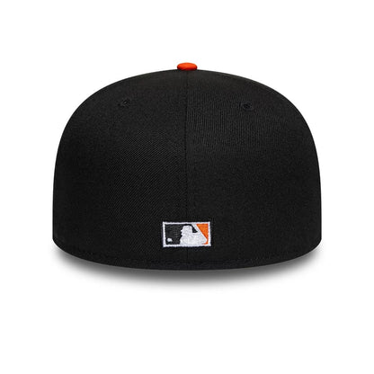 Pictured is this MLB Cooperstown San Francisco Giants 59FIFTY Fitted cap in black. 7