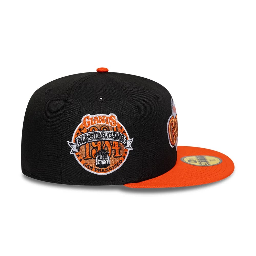 Pictured is this MLB Cooperstown San Francisco Giants 59FIFTY Fitted cap in black. 5