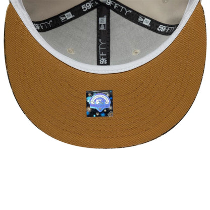 Pictured is this MiLB Hometown Gwinnett Stripers 59FIFTY Fitted cap in Beige  2