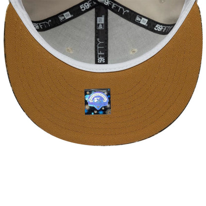 Pictured is this MiLB Hometown Gwinnett Stripers 59FIFTY Fitted cap in Beige  2