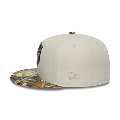 Pictured is this MiLB Hometown Gwinnett Stripers 59FIFTY Fitted cap in Beige 6