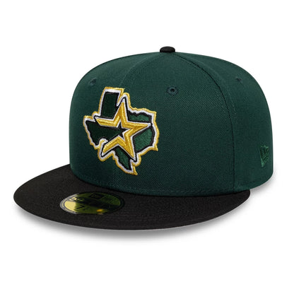 Pictured is this MLB Cooperstown Houston Astros 59FIFTY Fitted cap in dark green. 4