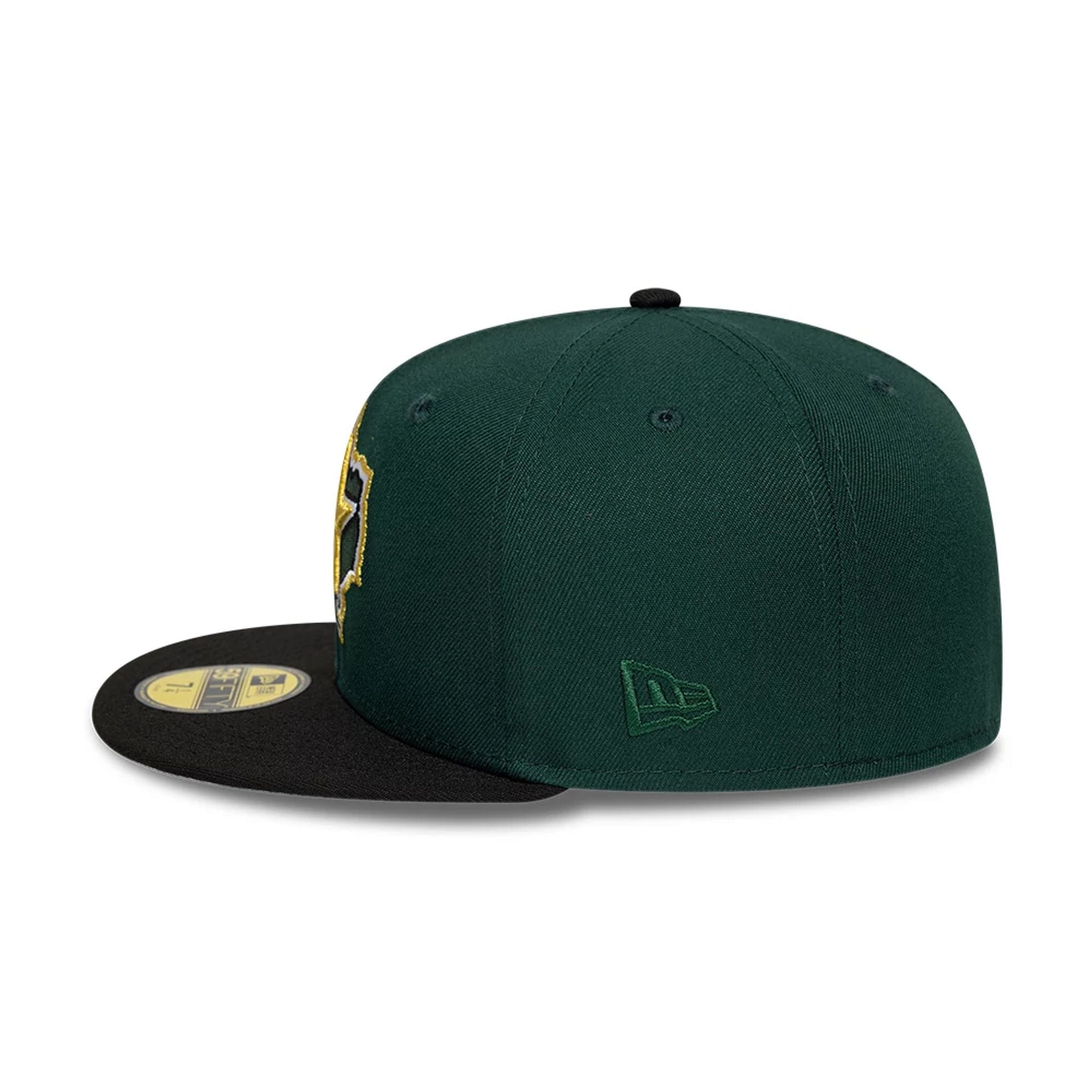 Pictured is this MLB Cooperstown Houston Astros 59FIFTY Fitted cap in dark green. 7