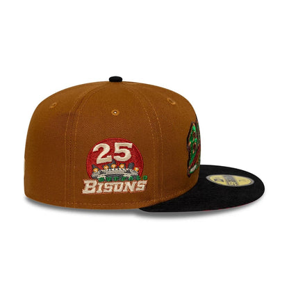 Pictured is this MiLB Hometown Buffalo Bisons 59FIFTY Fitted cap in brown. 6