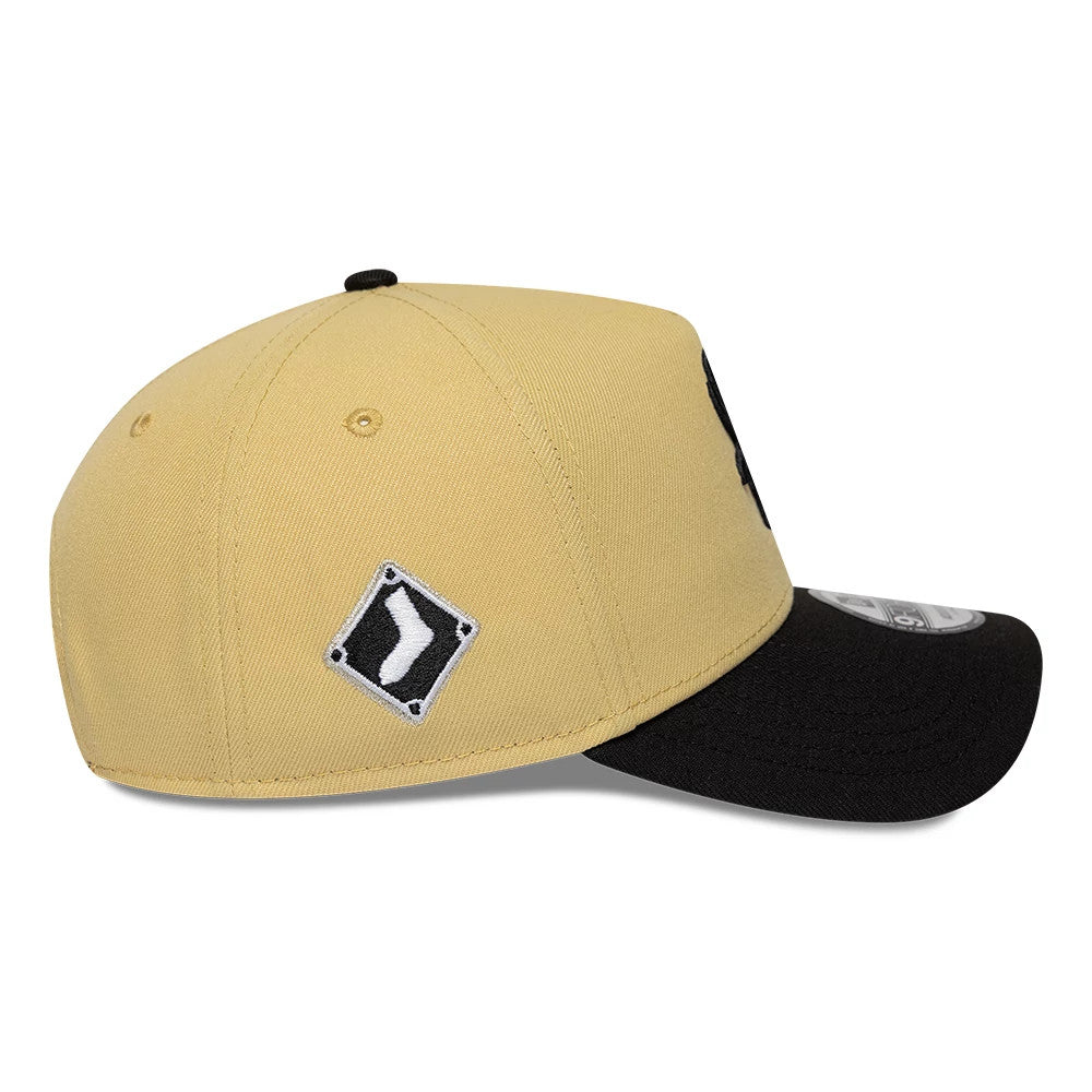 Pictured is this MLB Vegas Chicago White Sox 9FORTY A-Frame cap in gold. 5