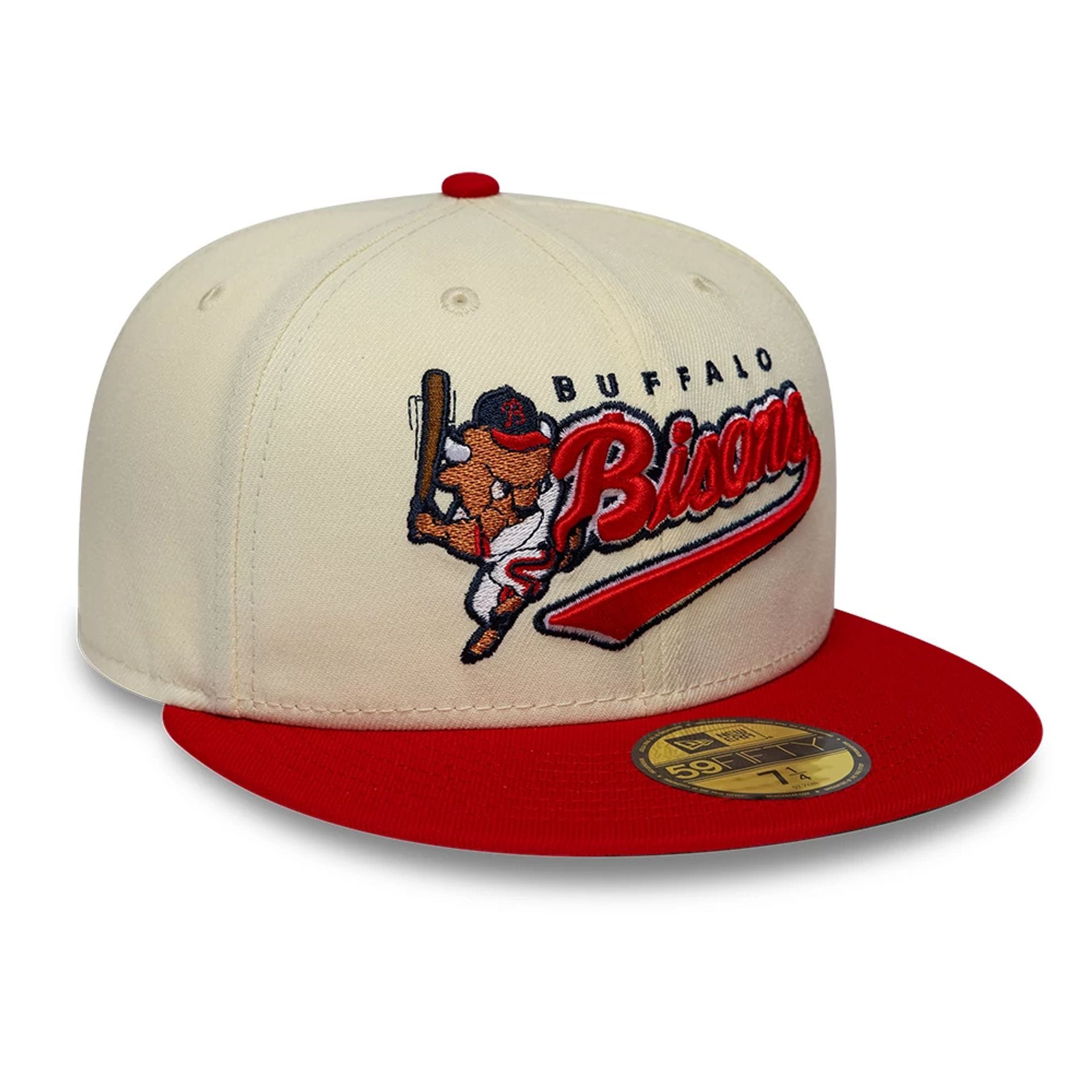 Pictured is this MiLB Hometown Buffalo Bisons 59FIFTY Fitted cap in white. 4