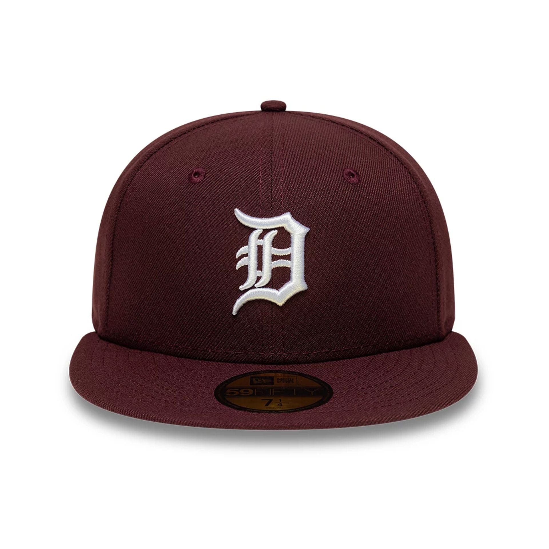 Pictured is this MLB Detroit Tigers 59FIFTY Fitted cap in dark purple. 3