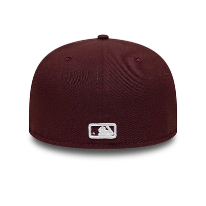 Pictured is this MLB Athletics 59FIFTY Fitted cap in dark purple. 5