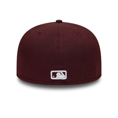 Pictured is this MLB Athletics 59FIFTY Fitted cap in dark purple. 5