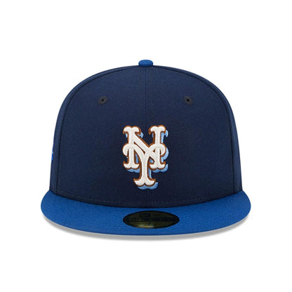 Pictured is this New York Mets Dark Blue 59FIFTY Fitted Cap 3