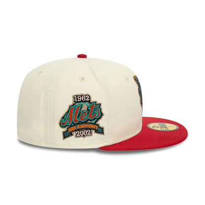 Pictured is this New York Mets Chrome Cream 59FIFTY Fitted Cap 4