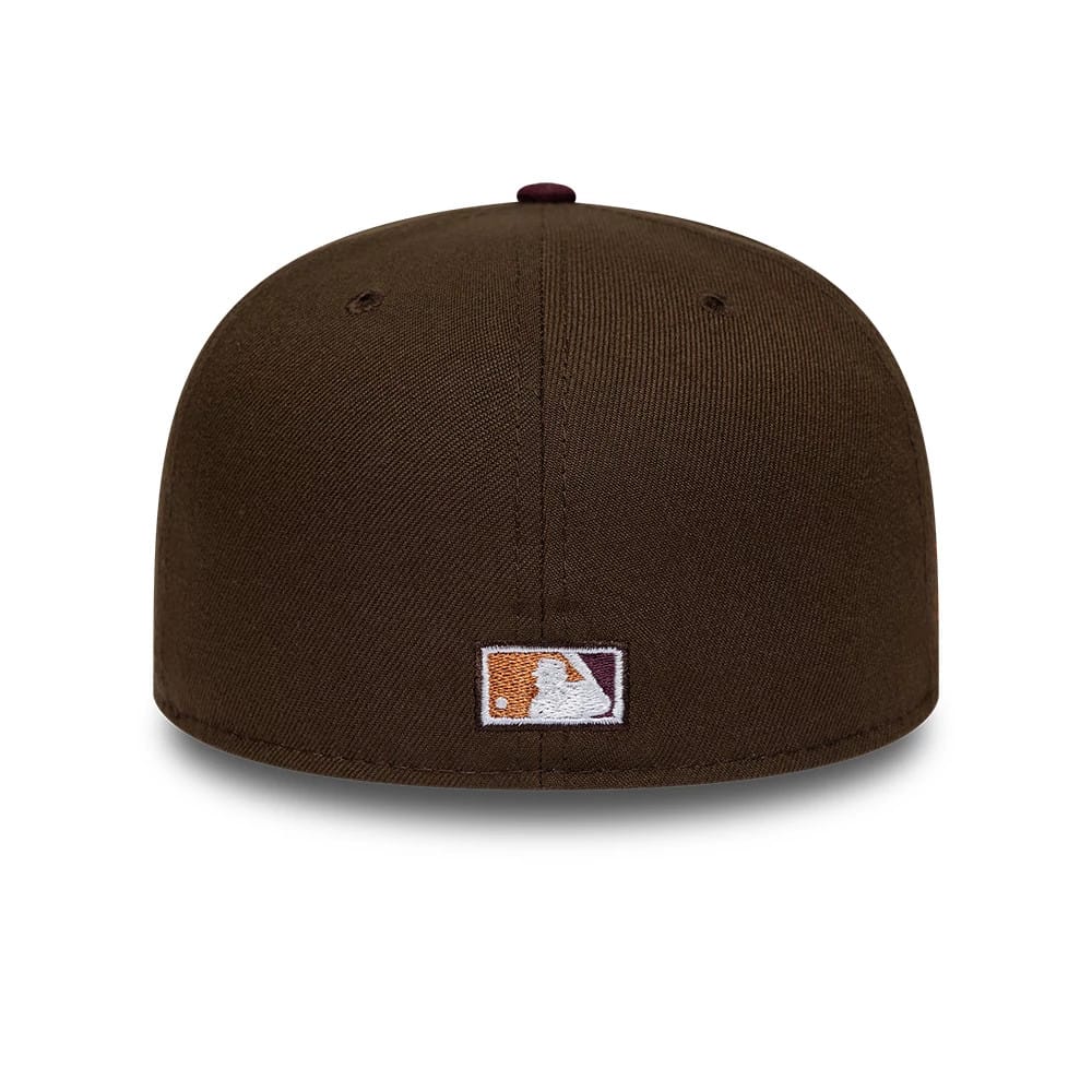 Pictured is this MLB Cooperstown Seattle Mariners 59FIFTY Fitted cap in dark brown. 5