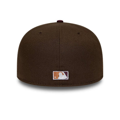 Pictured is this MLB Cooperstown Seattle Mariners 59FIFTY Fitted cap in dark brown. 5