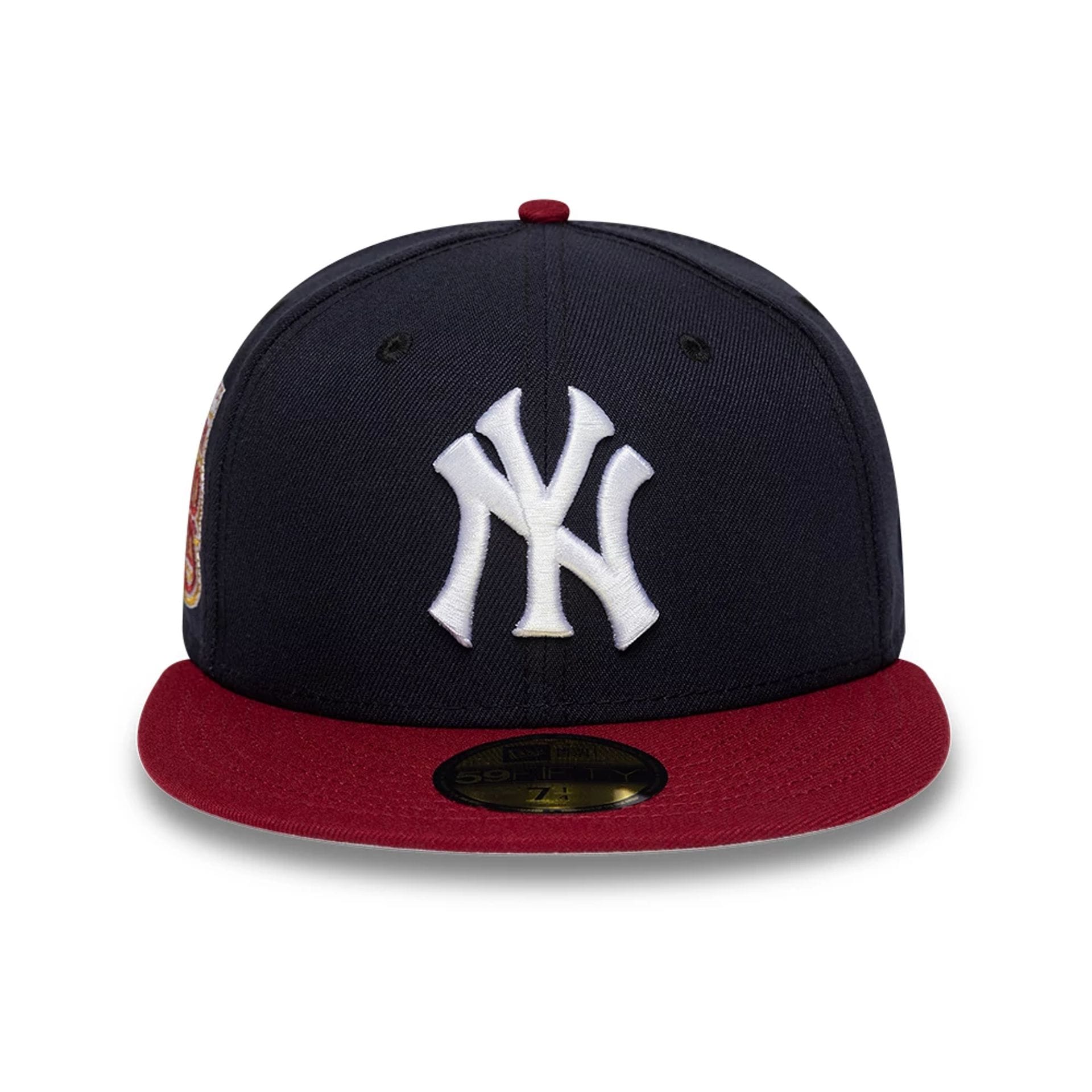 Pictured is this MLB Cooperstown New York Yankees 59FIFTY Fitted cap in navy. 3