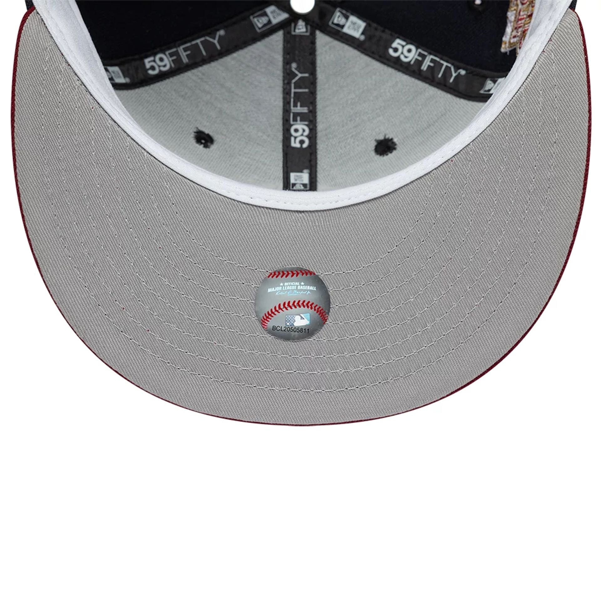 Pictured is this MLB Cooperstown New York Yankees 59FIFTY Fitted cap in navy. 2