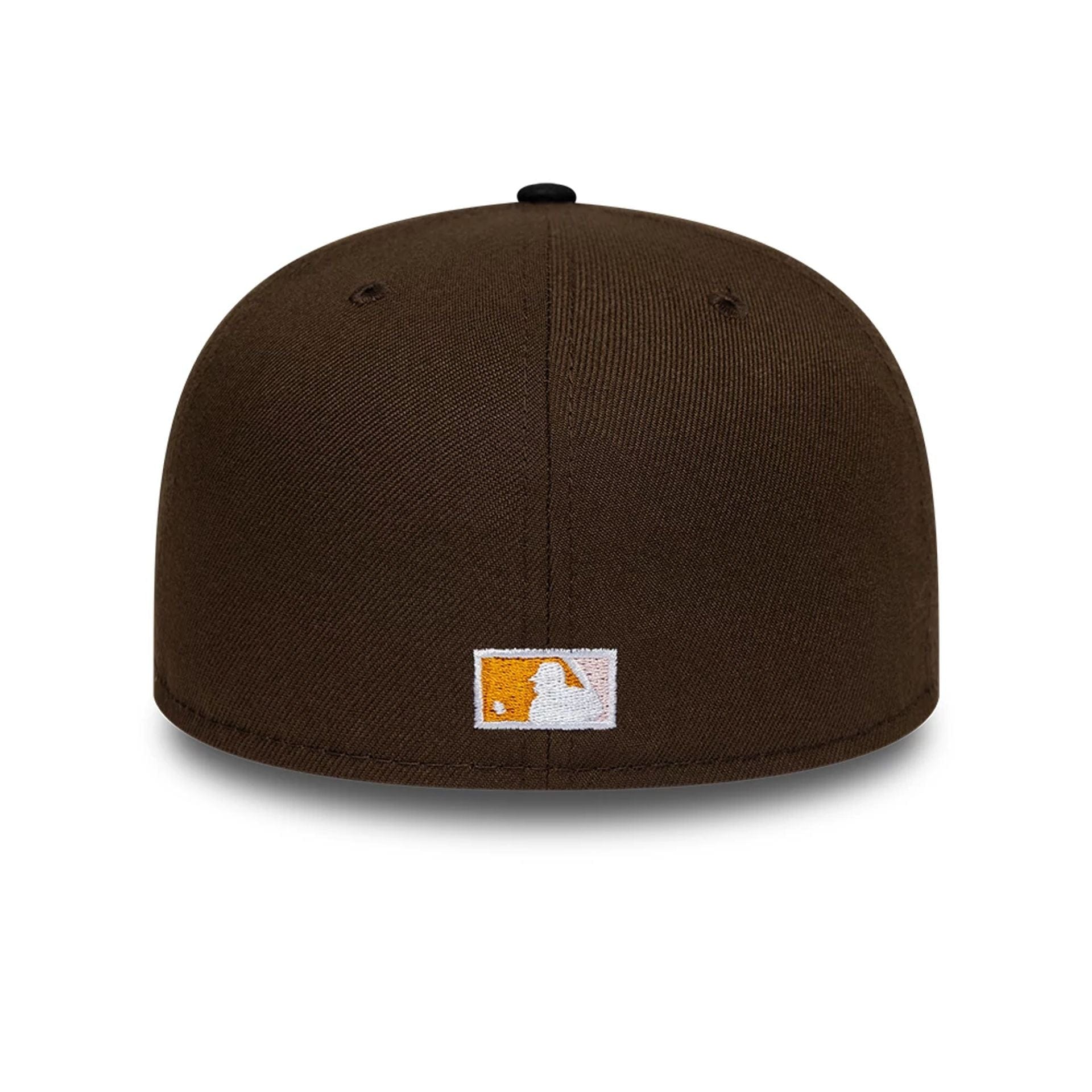 Pictured is this MLB Cooperstown Houston Astros 59FIFTY Fitted cap in dark brown. 5
