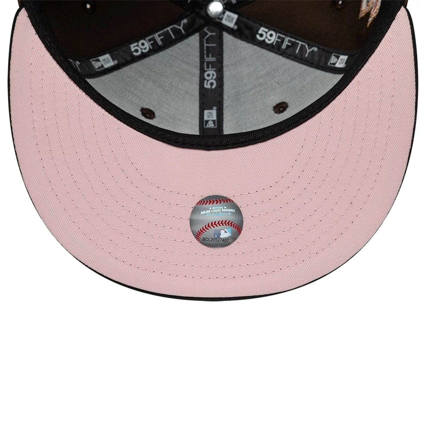 Pictured is this MLB Cooperstown Houston Astros 59FIFTY Fitted cap in dark brown. 2