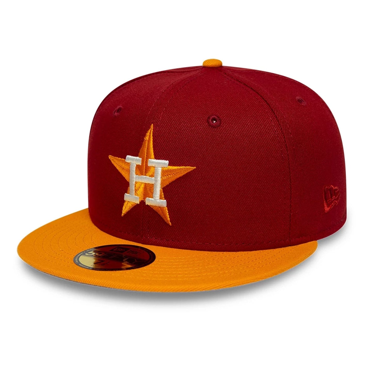 Pictured is this MLB Cooperstown Houston Astros 59FIFTY Fitted cap in dark red. 4