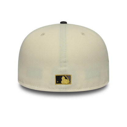 Pictured is this MLB Cooperstown Houston Astros 59FIFTY Fitted cap in white & black. 5