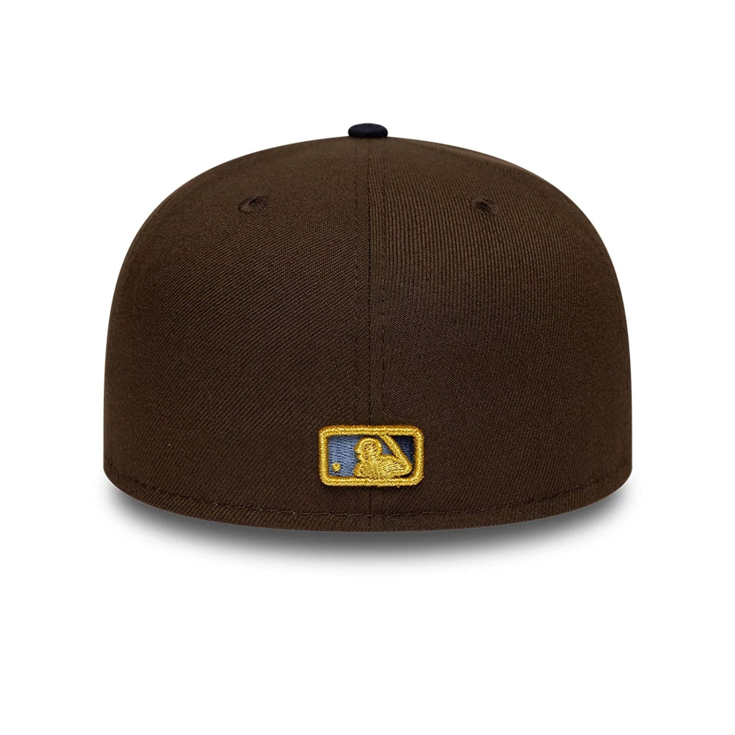 Pictured is this MLB Cooperstown Cleveland Guardians 59FIFTY Fitted cap in dark brown. 5