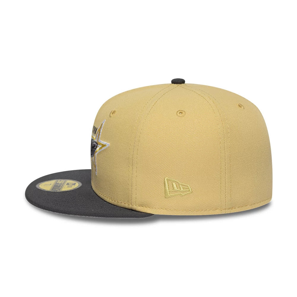 Pictured is this MLB Vegas Houston Astros 59FIFTY Fitted cap in gold. 6