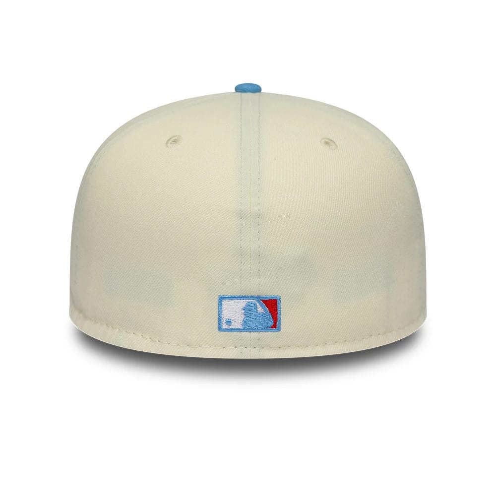Pictured is this MLB Cooperstown Houston Astros 59FIFTY Fitted cap in cream. 5