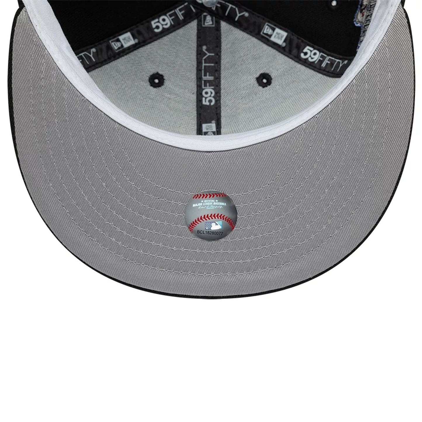 Pictured is this MLB Cooperstown Philadelphia Phillies 59FIFTY Fitted cap in black. 2