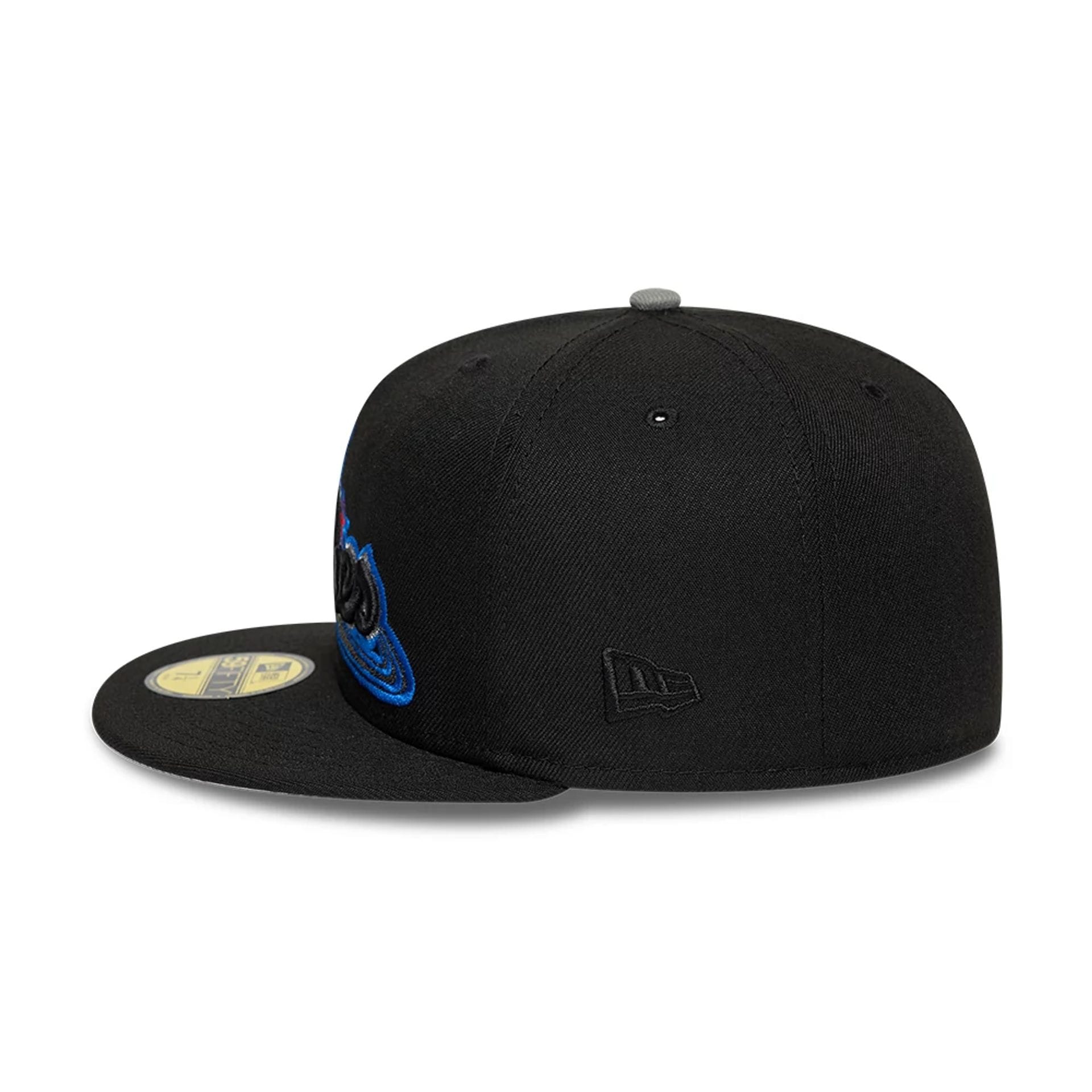 Pictured is this MLB Cooperstown Philadelphia Phillies 59FIFTY Fitted cap in black. 7
