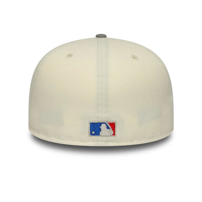 Pictured is this MLB Cooperstown Houston Astros 59FIFTY Fitted cap in white. 5
