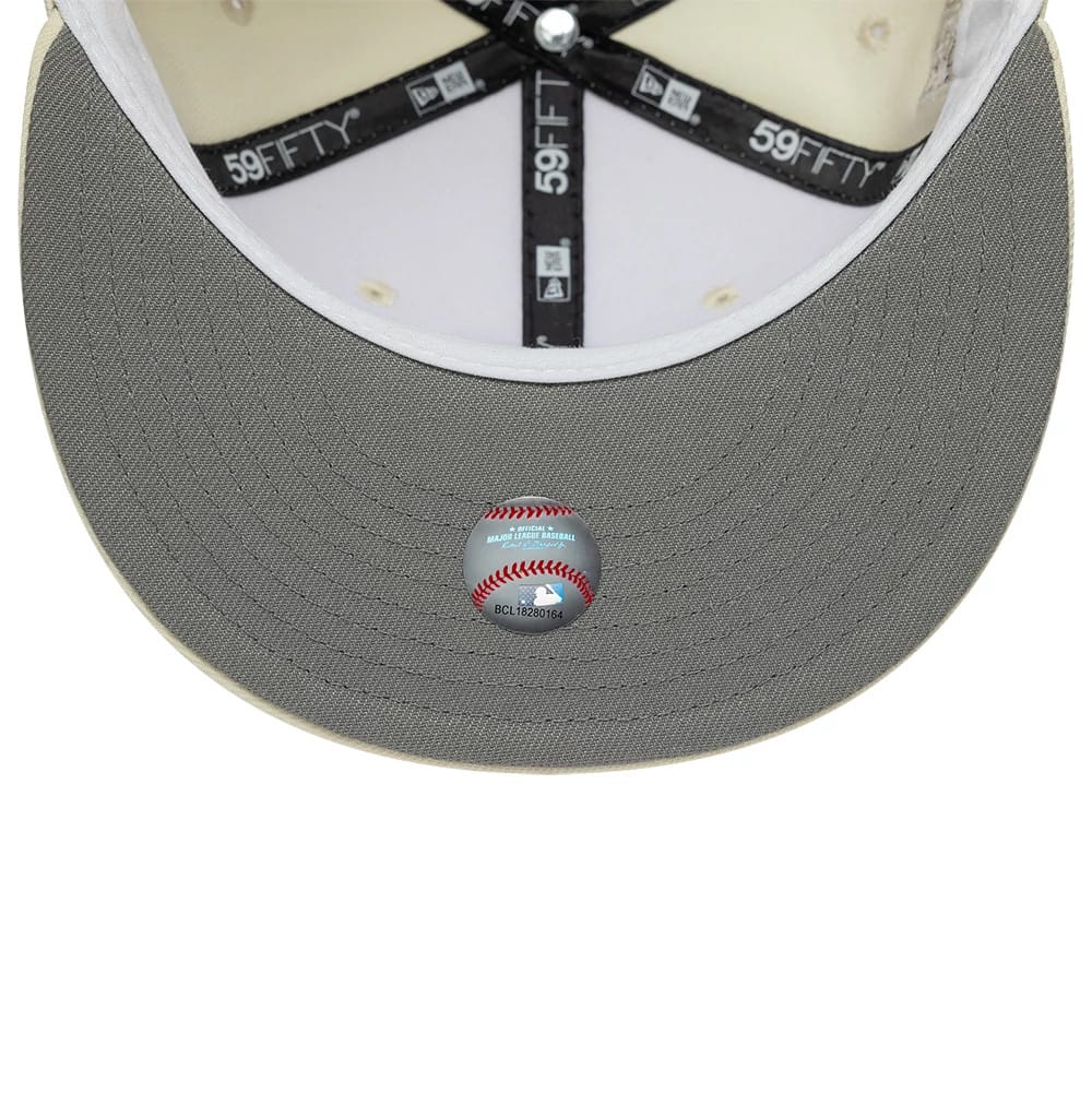 Pictured is this MLB Cooperstown Anniversary Houston Astros 59FIFTY Fitted cap in white. 2