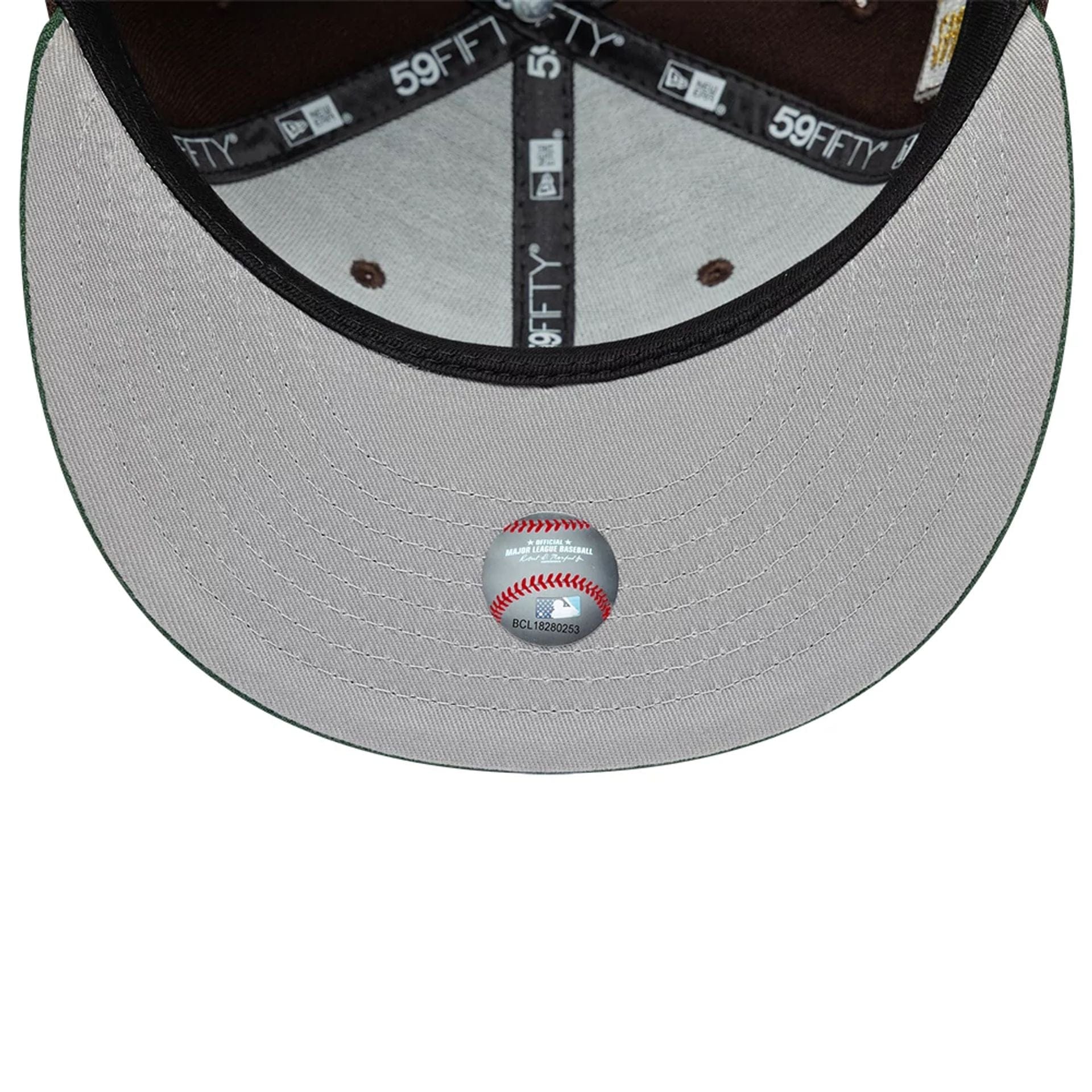 Pictured is this MLB Cooperstown Houston Astros 59FIFTY Fitted cap in dark brown. 2