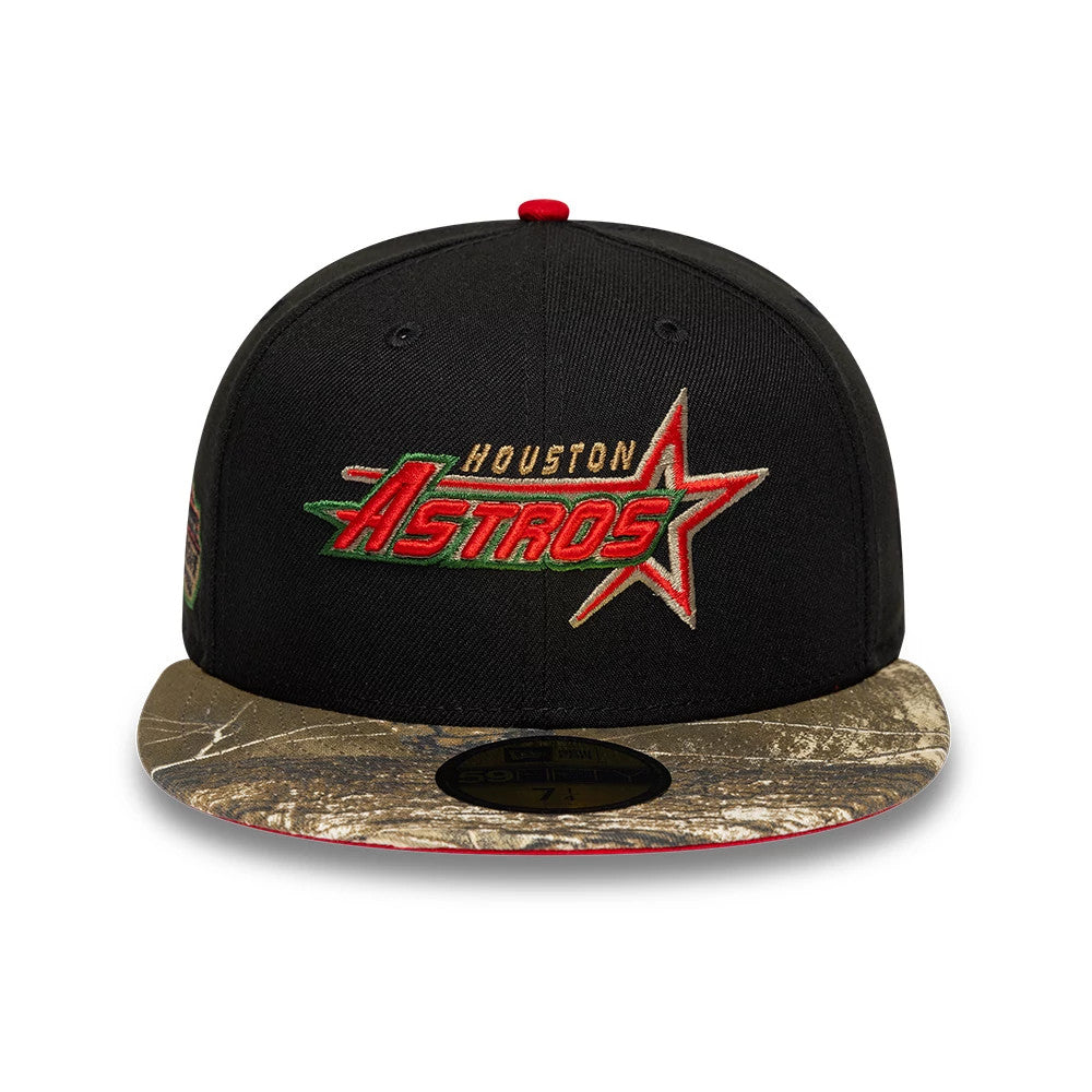 Pictured is this MLB Cooperstown Houston Astros 59FIFTY Fitted cap in black. 3